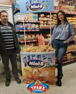 Unutrašnjost Trlić prodavnice pekara svež hleb i peciva lokacija prodavnice Beograd.
