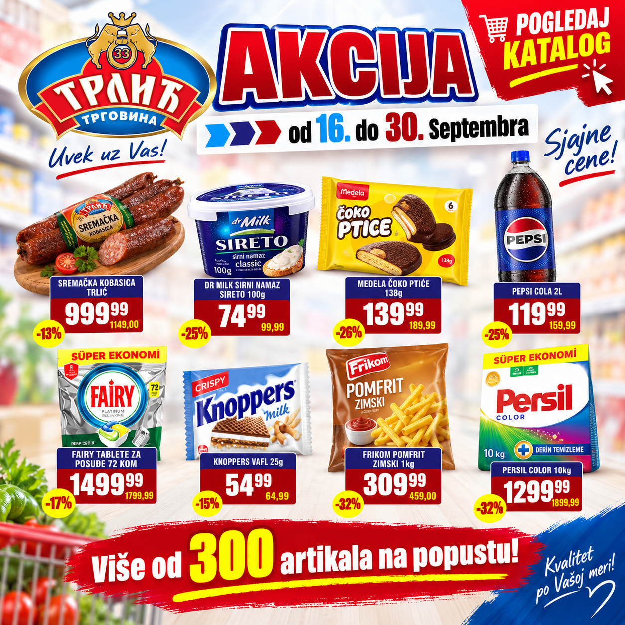 Akcijski katalog Trgovine Trlić 16–30. septembar 2026. – promocije, akcije i povoljna kupovina